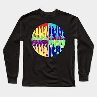 Urban Tag Drip spray Long Sleeve T-Shirt